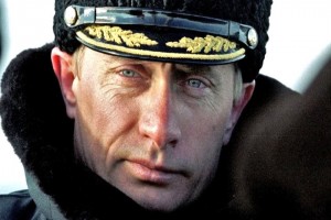 In this photograph taken of Putin while a member of the Russian KGB he displays a striking resemblance to the actor -- Daniel Craig -- the latest actor to play super-spy James Bond.