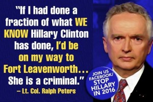 Ralph Peters - Stop Hilllary FB