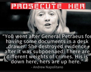 Former Bergen County, New Jersey, Judge Andrew Napolitano said he believes Clinton will be indicted.