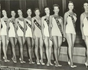 Sally Perdue-Miller competing for the Miss America Crown.