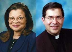 Dr, Alveda King, niece of Dr. Martin Luther King, Jr., and Father Pavone work together to save the lives of the truly defenseless. Dr. King and Fr. Pavone both endorsed Trump for president.