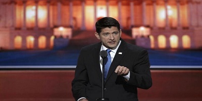 Speaker of the U.S. House of Representatives Paul Ryan (R-WI) speaks at the Republican National Convention in Cleveland, Ohio, U.S. July 19, 2016. REUTERS/Mike Segar