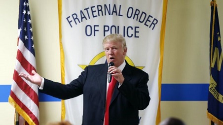 Trump was endorsed by the majority of police organizations in the U.S. including immigration enforcement and border patrol agents.