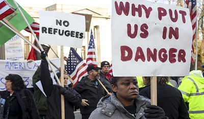 refugee protest