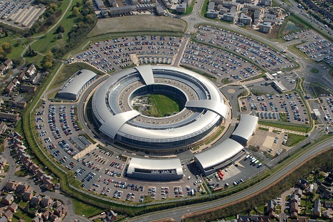 Benhall Aerial View of GCHQ in London.