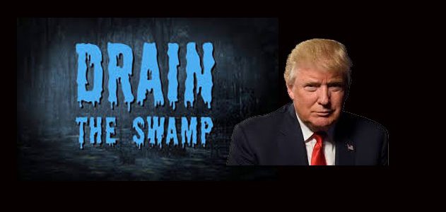 Donald Trump's slogan "Drain the Swamp" received the same enthusiasm as his slogan about Hillary Clinton: "Lock her up!"