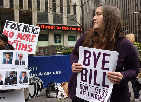 Soros' stooges? It is being said that this anti-Bill O'Reilly demonstration was funded by George Soros using women to bring down men such as Clarence Thomas, Donald Trump and Bill O'Reilly.