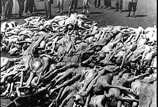 Does Pope Francis believe this Nazi-photographed pile of Jewish bodies even comes close to being compared to Muslim refugee camps?