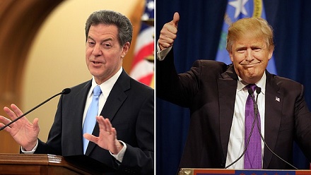 Sam Brownback (left) is President Trump's latest appointment.